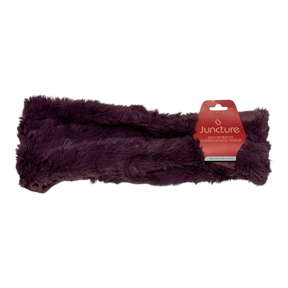 Women's Faux Fur Scarf - Purple